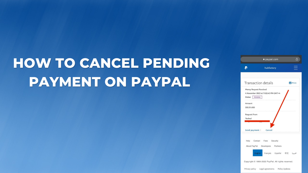 How To Cancel Pending Payment on Paypal 